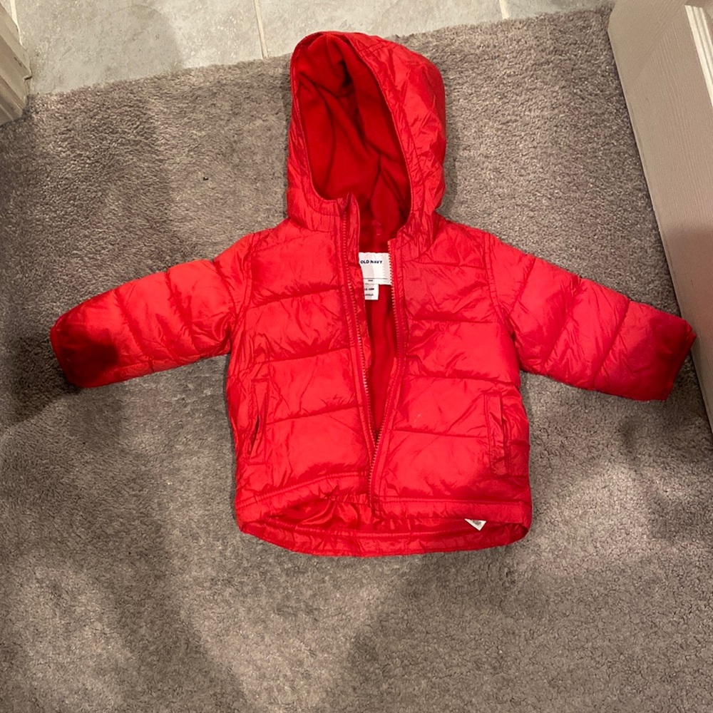 Old navy baby hooded puffer jacket